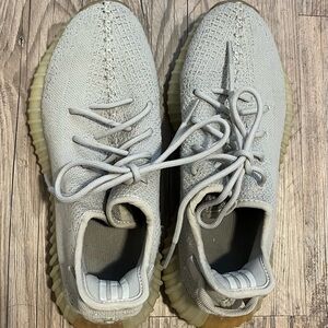 Men’s Gray Yeezy 350’s. Good condition. Women’s size 10.5